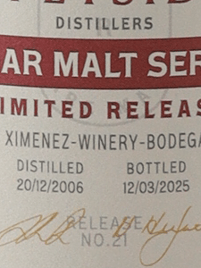 Saltire Rare Malt Cigar Malt Series Speyside 18 Year Old 2006 - Bottle Of Japan
