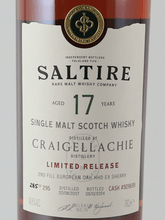 Load image into Gallery viewer, Saltire Rare Malt Craigellachie 17 Year Old - Bottle Of Japan
