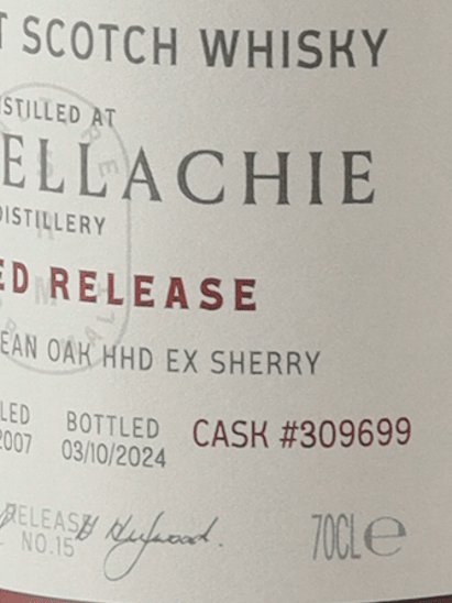 Saltire Rare Malt Craigellachie 17 Year Old - Bottle Of Japan