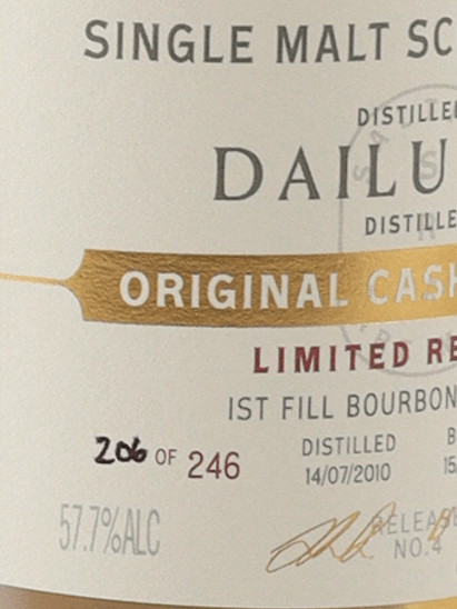 Saltire Rare Malt Dailuaine 14 Year Old 2010 - Bottle Of Japan