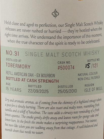 Saltire Rare Malt Ledaig 15 Year Old 2010 - Bottle Of Japan