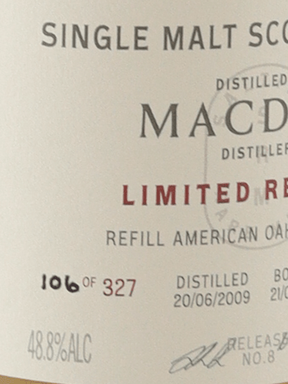 Saltire Rare Malt Macduff 15 Year Old 2009 - Bottle Of Japan