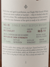 Load image into Gallery viewer, Saltire Rare Malt Miltonduff 17 Year Old 2007 - Bottle Of Japan