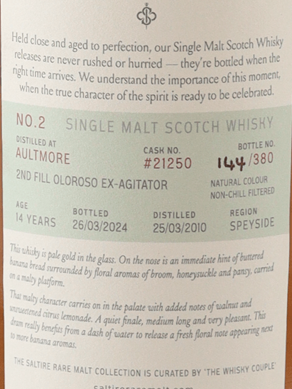 Saltire Rare Malt Mortlach 14 Year Old 2010 - Bottle Of Japan