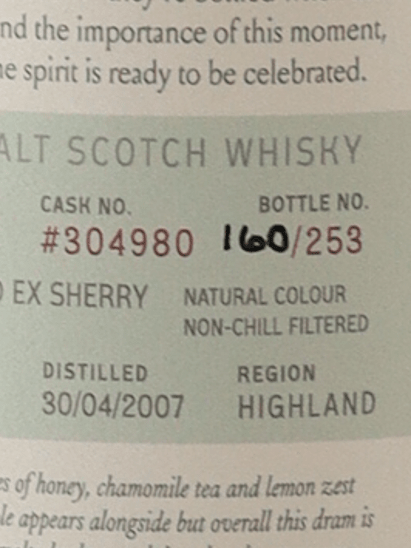 Saltire Rare Malt Royal Brackla 17 Year Old 2007 - Bottle Of Japan