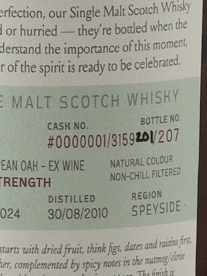 Saltire Rare Malt Speyside 14 Year Old 2010 - Bottle Of Japan