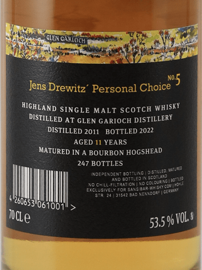 Sansibar Glen Garioch 11 Year Old 2011 - Bottle Of Japan