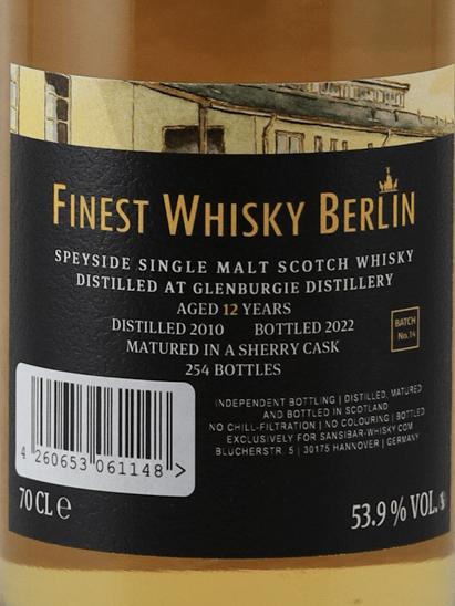 Sansibar Glenburgie 12 Year Old 2010 - Bottle Of Japan