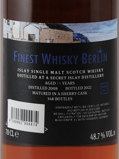 Sansibar Secret Islay 14 Year Old 2008 - Bottle Of Japan