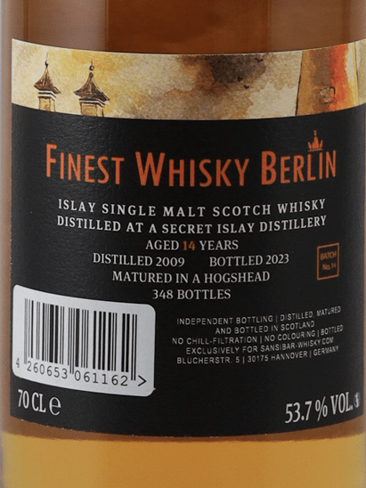 Sansibar Secret Islay 14 Year Old 2009 - Bottle Of Japan