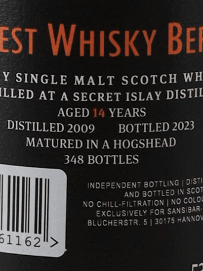 Sansibar Secret Islay 14 Year Old 2009 - Bottle Of Japan