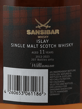 Load image into Gallery viewer, Sansibar Williamson 11 Year Old 2012 - Bottle Of Japan