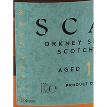 Load image into Gallery viewer, Scapa 10 Year Old Orkney Single Malt Scotch Whisky 700ml - volume label detail