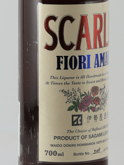 Scarlet Fiori Amaro - Bottle Of Japan