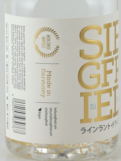Siegfried Dry Gin Gold - Bottle Of Japan