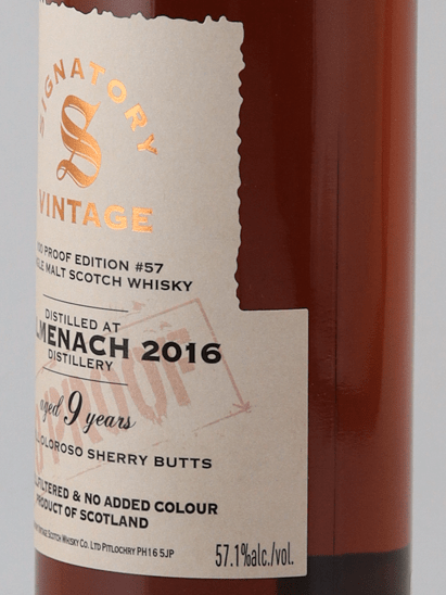 Signatory Balmenach 9 Year Old 2016 - Bottle Of Japan
