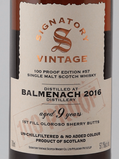 Signatory Balmenach 9 Year Old 2016 - Bottle Of Japan