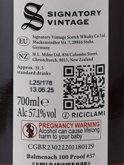 Signatory Balmenach 9 Year Old 2016 - Bottle Of Japan