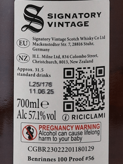 Signatory Benrinnes 13 Year Old 2012 - Bottle Of Japan