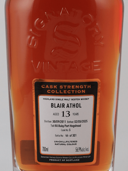 Signatory Blair Athol 13 Year Old 2011 - Bottle Of Japan