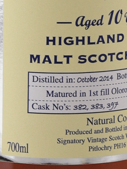 Signatory Edradour 10 Year Old 2014 Unchillfiltered - Bottle Of Japan