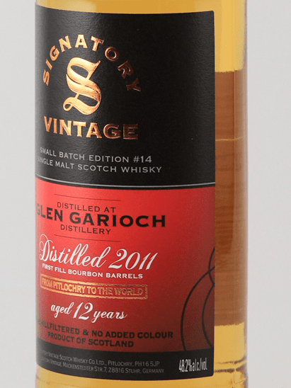 Signatory Glen Garioch 12 Year Old 2011 - Bottle Of Japan