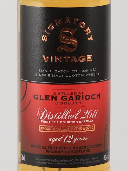 Signatory Glen Garioch 12 Year Old 2011 - Bottle Of Japan