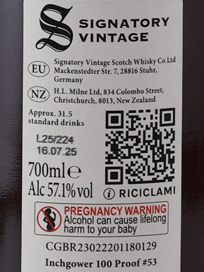 Signatory Inchgower 13 Year Old 2011 - Bottle Of Japan