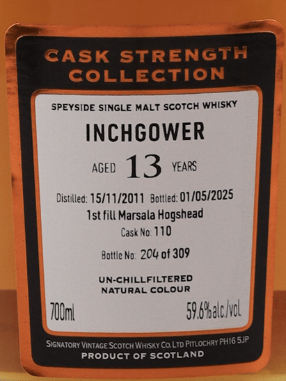 Signatory Inchgower 13 Year Old 2011 - Bottle Of Japan