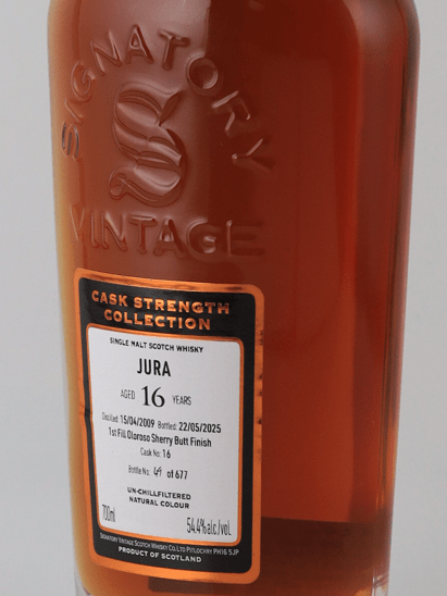 Signatory Jura 16 Year Old 2009 - Bottle Of Japan