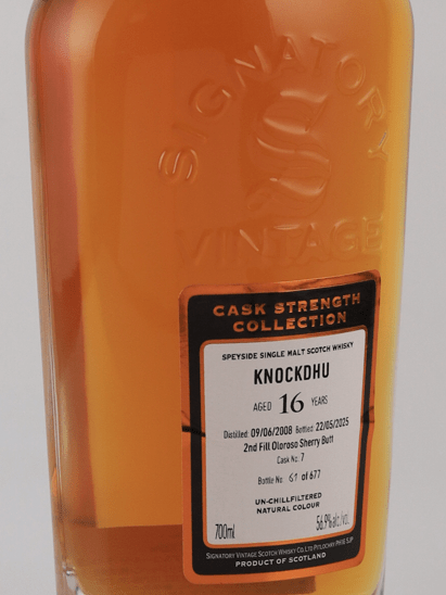 Signatory Knockdhu 16 Year Old 2008 - Bottle Of Japan