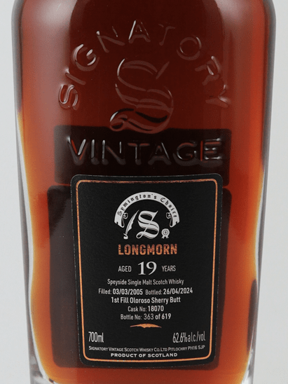 Signatory Longmorn 19 Year Old 2005 - Bottle Of Japan