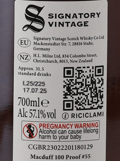 Signatory Macduff 13 Year Old 2011 - Bottle Of Japan