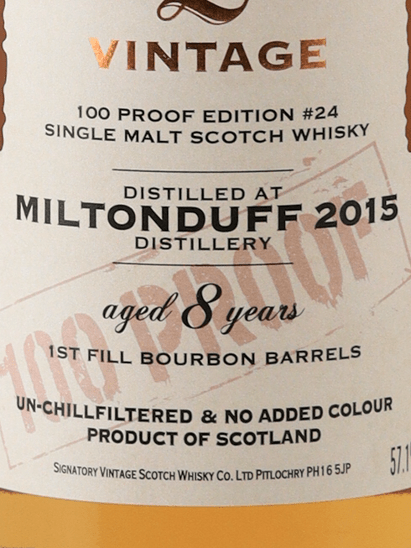 Signatory Miltonduff 8 Year Old 2015 - Bottle Of Japan