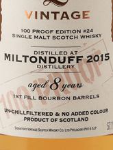 Load image into Gallery viewer, Signatory Miltonduff 8 Year Old 2015 - Bottle Of Japan