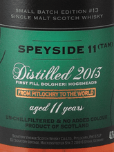 Load image into Gallery viewer, Signatory Secret Speyside 11 Year Old 2013 - Bottle Of Japan