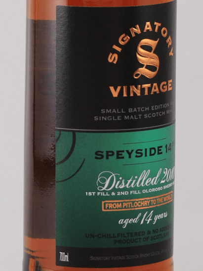 Signatory Secret Speyside 14 Year Old 2010 - Bottle Of Japan
