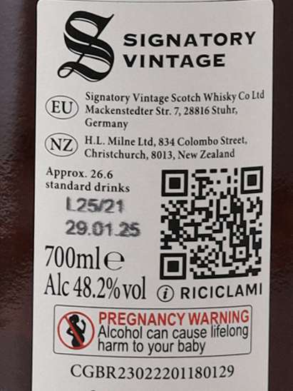 Signatory Secret Speyside 14 Year Old 2010 - Bottle Of Japan