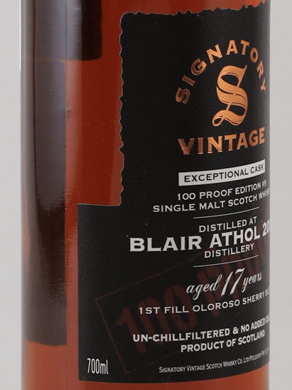 Signatory Vintage Blair Athol 17 Year Old 2007 - Bottle Of Japan