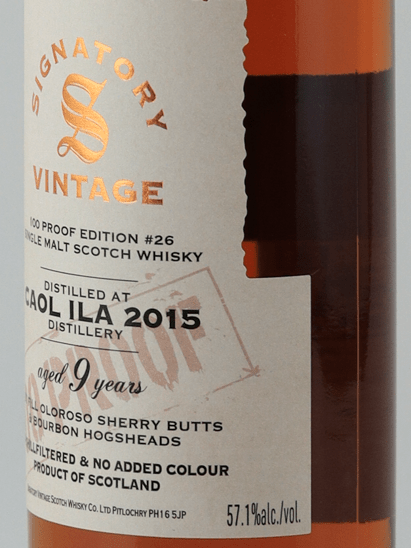 Signatory Vintage Caol Ila 9 Year Old 2015 - Bottle Of Japan