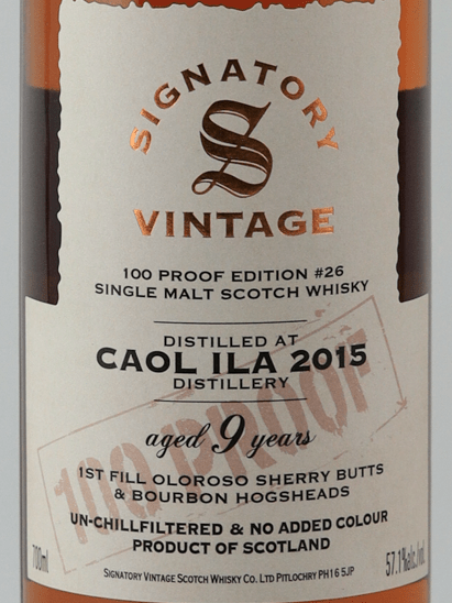 Signatory Vintage Caol Ila 9 Year Old 2015 - Bottle Of Japan