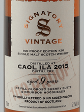 Load image into Gallery viewer, Signatory Vintage Caol Ila 9 Year Old 2015 - Bottle Of Japan