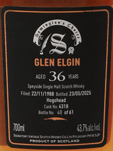 Load image into Gallery viewer, Signatory Vintage Glen Elgin 36 Year Old 1988 - Bottle Of Japan