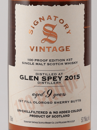 Signatory Vintage Glen Spey 9 Year Old 2015 - Bottle Of Japan