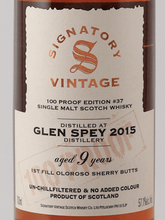 Load image into Gallery viewer, Signatory Vintage Glen Spey 9 Year Old 2015 - Bottle Of Japan
