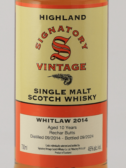 Signatory Whitlaw 10 Year Old 2014 - Bottle Of Japan