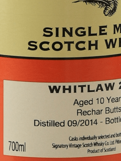 Signatory Whitlaw 10 Year Old 2014 - Bottle Of Japan