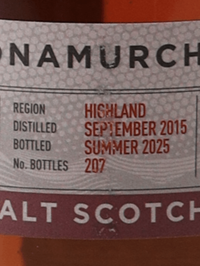 Single Cask Nation Ardnamurchan 9 Year Old 2015 Peated - Bottle Of Japan