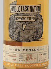 Load image into Gallery viewer, Single Cask Nation Balmenach 11 Year Old 2013 - Bottle Of Japan