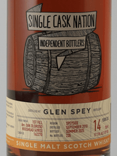 Load image into Gallery viewer, Single Cask Nation Glen Spey 14 Year Old 2010 - Bottle Of Japan